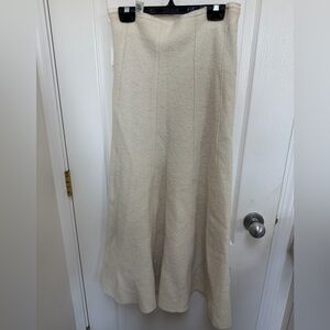Zara Wool Cream Women's Skirt